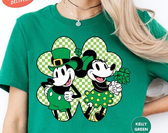 Disney St. Patrick's Day Shirt, Mickey St Patrick's Day Shirt, Matching Family Shirts, Mickey and Minnie, Disneyland St. Patrick's Day