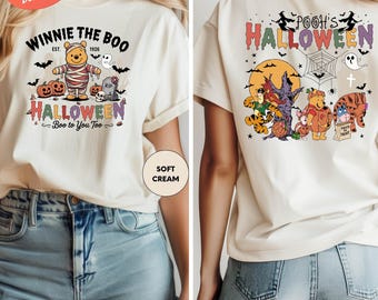 Camiseta de Halloween de Winnie Pooh, camiseta de Winnie Boo, camiseta de Halloween de los amigos de Pooh, camiseta de Halloween de Disney, regalo de Halloween, camiseta de Pooh