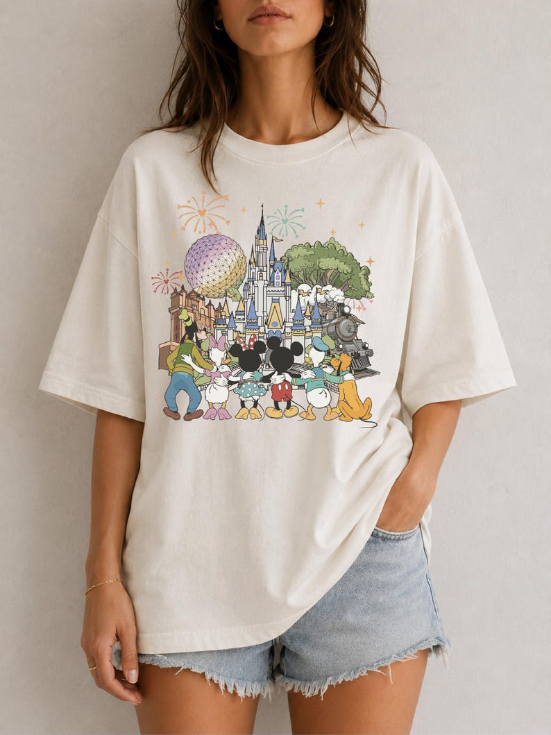 Retro Mickey Disneyworld Comfort Colors Shirt, Walt Disneyworld Shirt, Mickey And Friends Shirts, Disney 2026 Trip, Disneyworld Matching Tee image 4