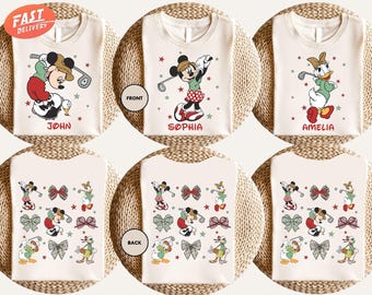 Custom Disney Golf Shirt, Mickey And Friends Golf Shirt, Golf Club Shirt, Disneyland Family Matching Shirt, Golf Group Shirt, Epcot Shirt