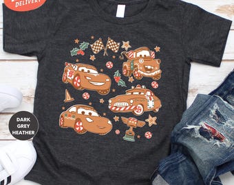 Disney Cars Christmas Shirt, Christmas Kids Shirt, Lightning Mcqueen Christmas Shirt, Tow Mater Shirt, Disneyland Christmas Trip Shirt