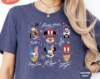 Mickey en vrienden 4 juli shirt, Disney patriottische shirt, Memorial Day shirt, Disney familie shirt, shirt Disney USA, shirt Amerika