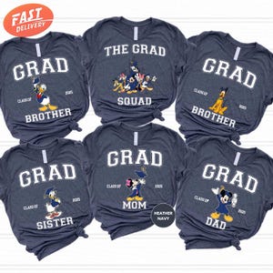 Disney Graduation Family Matching Shirt, Disney Grad Squad Shirt, Disney Family Grad Shirt, Disneyland Trip Shirt, Class Of 2026 Shirts