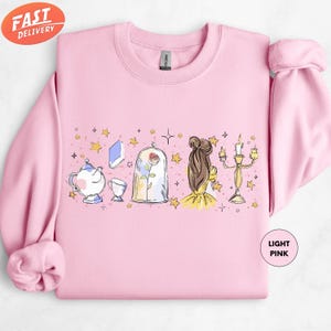 Disney Princess Belle Sweatshirt, Beauty And The Beast Sweatshirt, Watercolor Disney Crewneck, Magic Kingdom Sweater, Disneyworld Sweatshirt