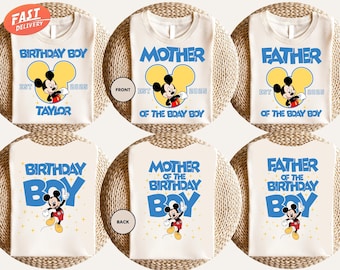 Custom Disney Birthday Shirt, Family Birthday Shirt, Disney Birthday Boy Shirt, Disney Family Shirt, Mickey Birthday Shirt, Birthday Gift