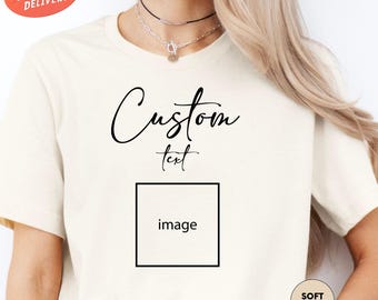 Camiseta con texto personalizado, camiseta con imagen personalizada, camiseta con texto personalizado, camiseta con foto personalizada, crea tu propia camiseta, camiseta personalizada, regalo personalizado
