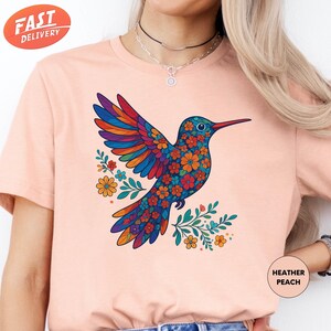 Floral Bird Shirt, Cute Bird Shirt, Bird Lover Shirt, Bird Lover Gift, Animal Lover Shirt, Spring Shirt, Bird Watching Shirt, Bird Watcher