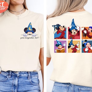Comfort Colors Mickey Imagination Shirt, Disney Fantasia Movie Shirt, Mickey Mouse Wizard Shirt, Disney Trip Shirt, Disney Sorcerer Shirt