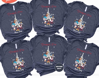 Custom Disneyland Paris Shirt, Custom Disney Family Shirt, Disney Paris Trip Shirt, Eiffel Tower Disney Shirt, Family Matching Paris Shirt