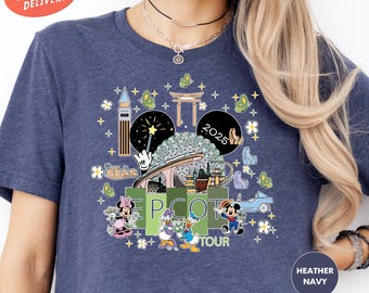 Disney Epcot World Tour 2026 Shirt, Mickey Friends Epcot Shirt, Disneyland Trip Shirt, Disneyworld Shirt, Disney Family Vacation Shirt