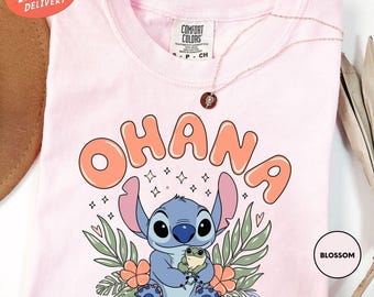 Comfort Colors® Ohana Stitch Shirt, Disney Shirt, Lilo And Stitch Shirt, Ohana Means Family Shirt, Stitch Shirt, Disneyworld Family Shirt