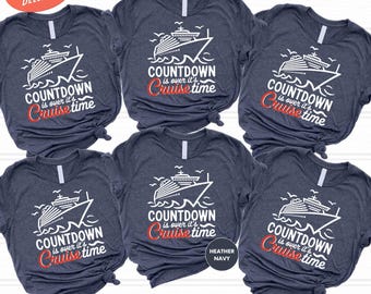 Countdown is Over It's Cruise Time Shirt, Cruise Group Shirt, Matching Cruise Shirt, Family Cruise Gift, Summer Trip Shirt, Family Vacation