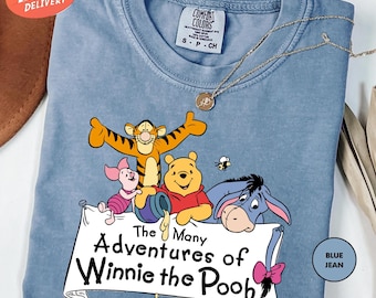 Comfort Colors Retro Winnie The Pooh Shirt, Pooh Bear And Friends Shirt, Disney Adventure Shirt, Disneyland Vacation Shirt, Disney Trip Tee