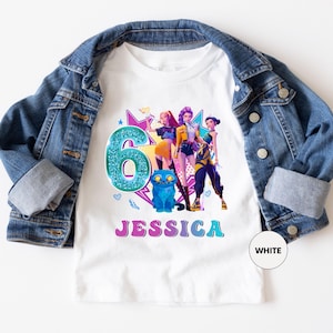 Custom Huntrix Birthday Shirt, Zoey Rumi Mira T-Shirt, Personalized Kpop Hunter Birthday Tee, Huntrix Fan Gift Shirt image 3