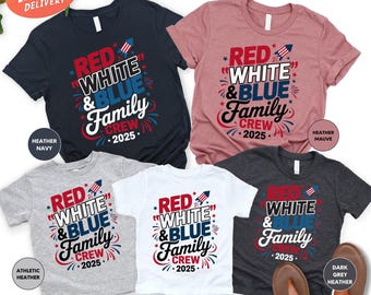 Red White And Blue Family Crew 2026 Shirt, 4th Of July Family Matching Shirt, American Family Shirt, Memorial Day Shirt, Patriotic Family