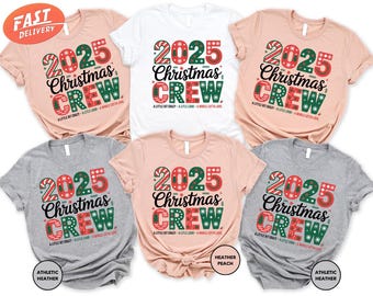 2026 Christmas Crew Shirt, Family Christmas Matching Shirts, Christmas Party Outfits, Xmas Squad Shirt, Holiday Crew Shirt, New Year Shirt