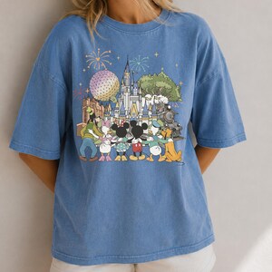 Retro Mickey Disneyworld Comfort Colors Shirt, Walt Disneyworld Shirt, Mickey And Friends Shirts, Disney 2026 Trip, Disneyworld Matching Tee image 2