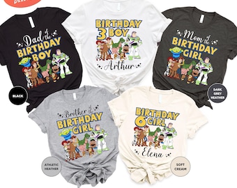 Disney Toy Story verjaardagsshirt, Toy Story verjaardagsshirt voor jongen, Disney familie bijpassende verjaardagsshirt, Toy Story verjaardag meisjesshirt