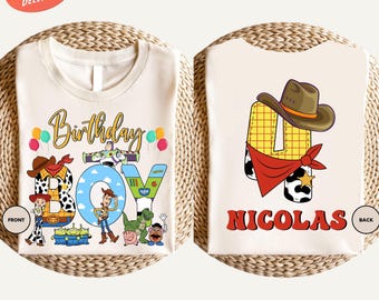 Custom Birthday Boy Shirt, Toy Story Birthday Boy Shirt, Disney Birthday Trip Shirt, Birthday Party Tee, Kids Birthday Shirt, Bday Boy Gift