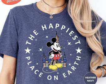 The Happiest Place One Earth Shirt, Magical Castle Shirt, Mickey Castle Shirt, Disney Vacation Shirt, Magical Kingdom Shirt
