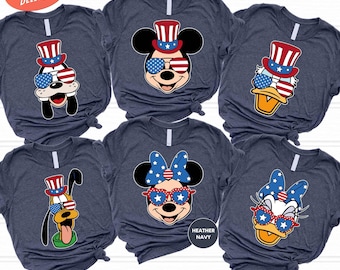 Mickey And Friends 4th Of July Shirt, Disney USA Shirt, Disney 4th Of July Shirt, Patriotic Shirt, Disney Family Shirt, America Group Shirt