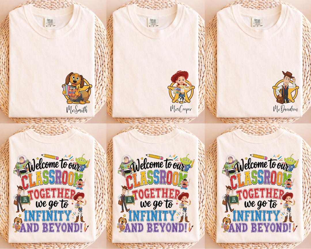 Disney Teacher Team Shirts, Toy Story Teacher Shirt, Teacher Squad Back To School T-Shirts