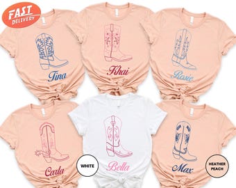 Cowgirl Boots Shirt, Country Concert Shirt, Western Shirt, Custom Country Girl Shirt, Girl Group Shirt, Cowgirl Shirt, Girls Trip Shirt