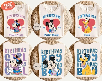 Disney Birthday Shirt, Mickey And Friends Birthday Shirt, Disney Birthday Trip Shirt, Birthday Party Shirt, Disney Birthday Squad Shirt