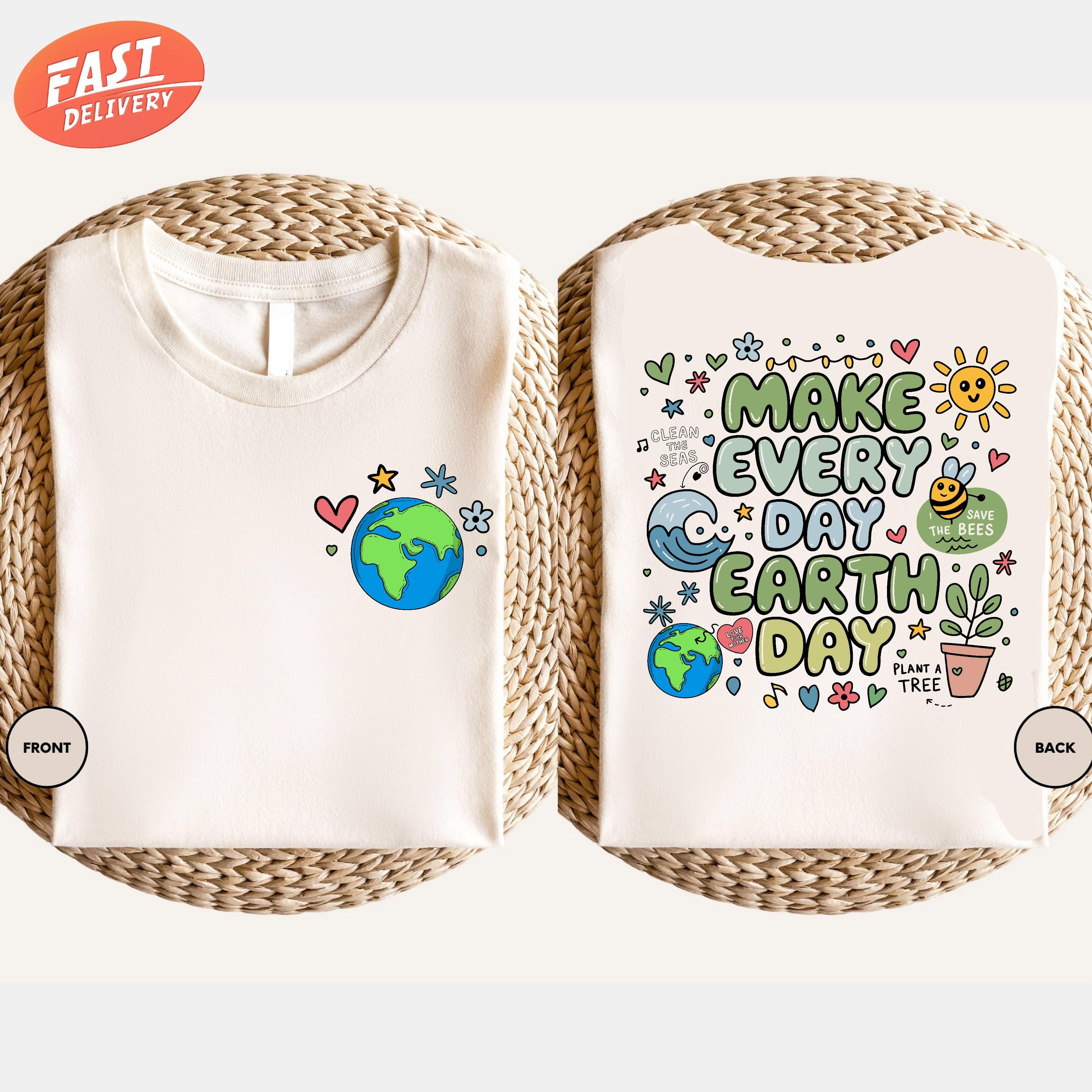 Earth Day Shirts For Women - Funny Environmental Recycling Tee, Positive Vibes Graphic T-Shirt - View #7