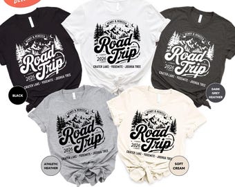 Custom Road Trip 2026 Shirt, Road Trip Group Shirts, Adventure Shirt, Girls Trip Shirt, Family Road Trip Shirt, Matching Travel Shirt