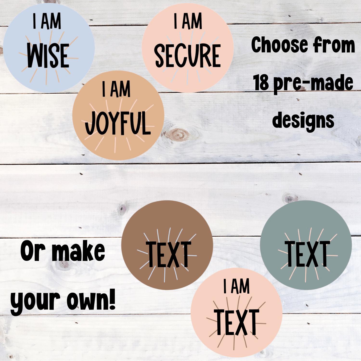 Affirmation Station | 'boho Neutral' - Editable Classroom Decor - Etsy