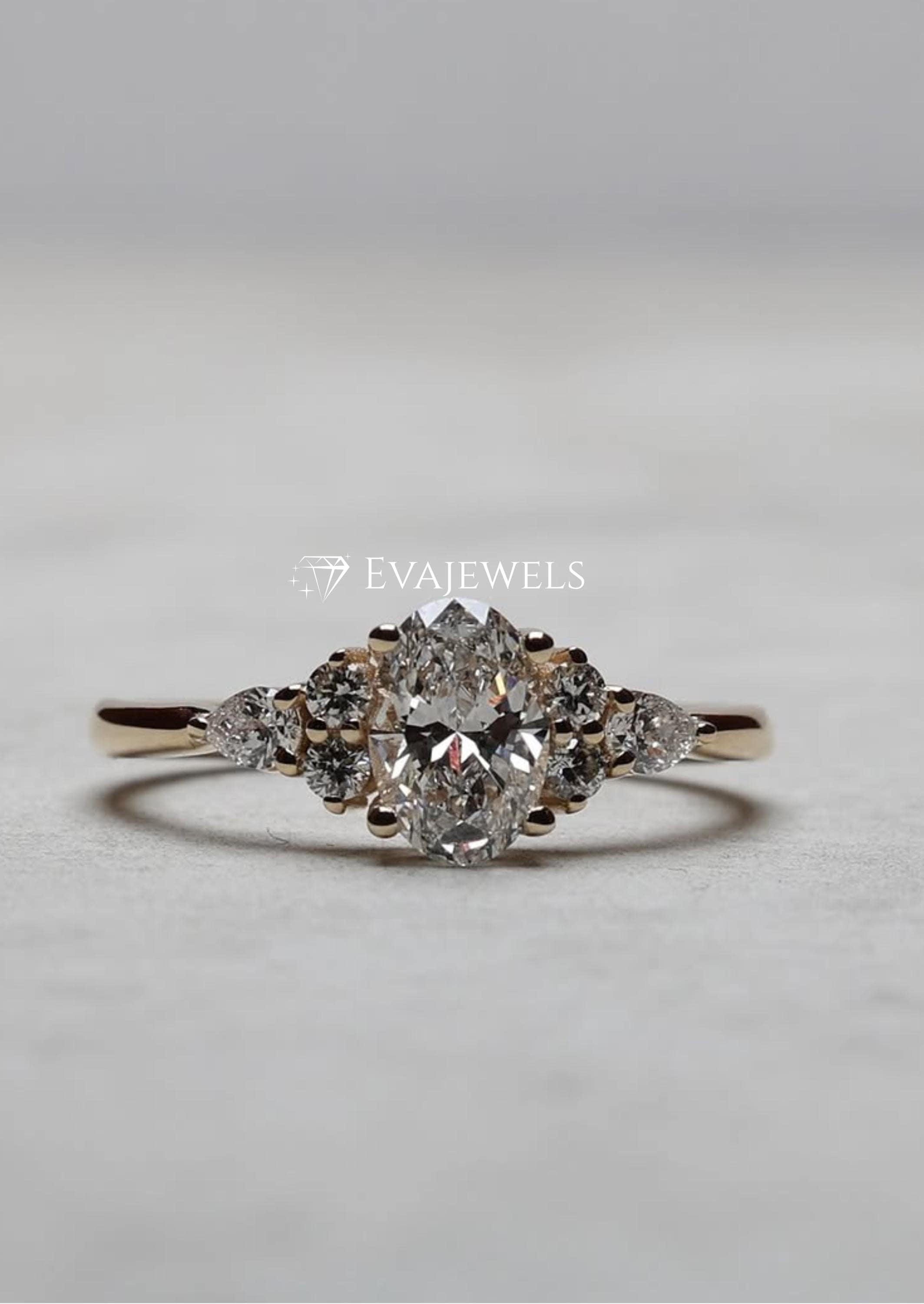 1.50 CT E カラー VVS2 クラリティ IGI 認定ラボ グロウン オーバル 