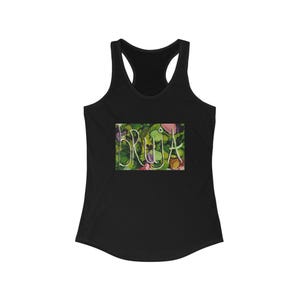 bruja witch tank - alcohol ink art tank, witchy racerback tank for halloween and festivals