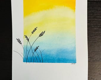 Original Painting - Tranquility, watercolor
