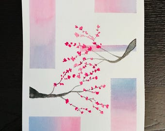 Original Painting - Cherry Blossoms, watercolor
