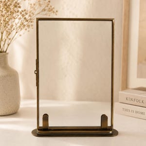 Personalized Laser Engraved Floating Picture Frames, Memory Gift Set Vertical Or Horizontal Display Frames