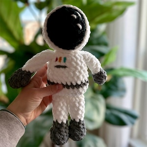 Crochet Astronaut Plushie: Handmade Space Toy, Nursery Decor