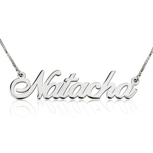 Sterling Silver 925 Name Necklace Personalized Custom, Gold Name Necklace, Birthday Gift for Her Name Jewelry, Gift for Mom, For Her Pendant