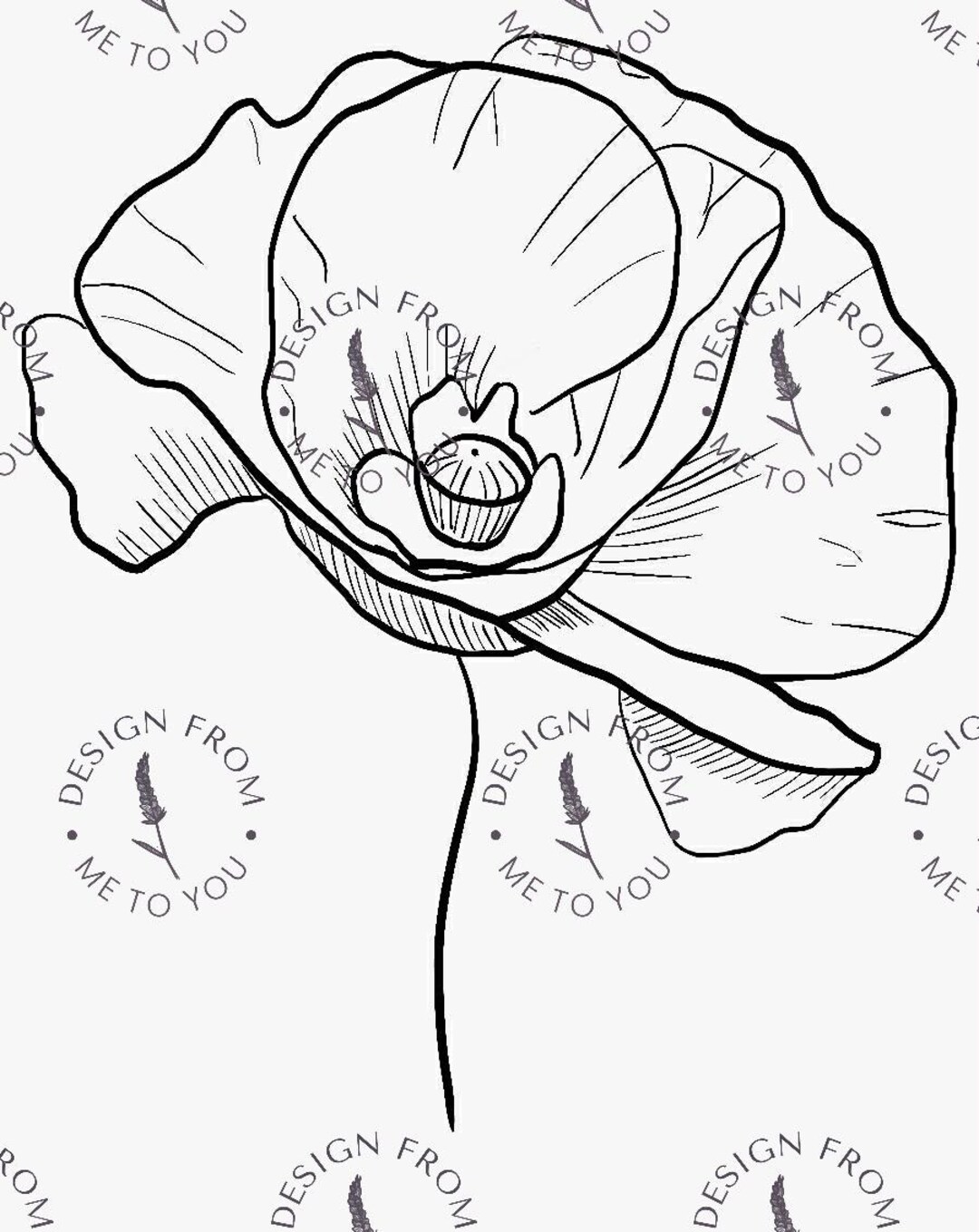 Poppy Dfx File Poppy - Digital File for Engraving - SVG - Etsy