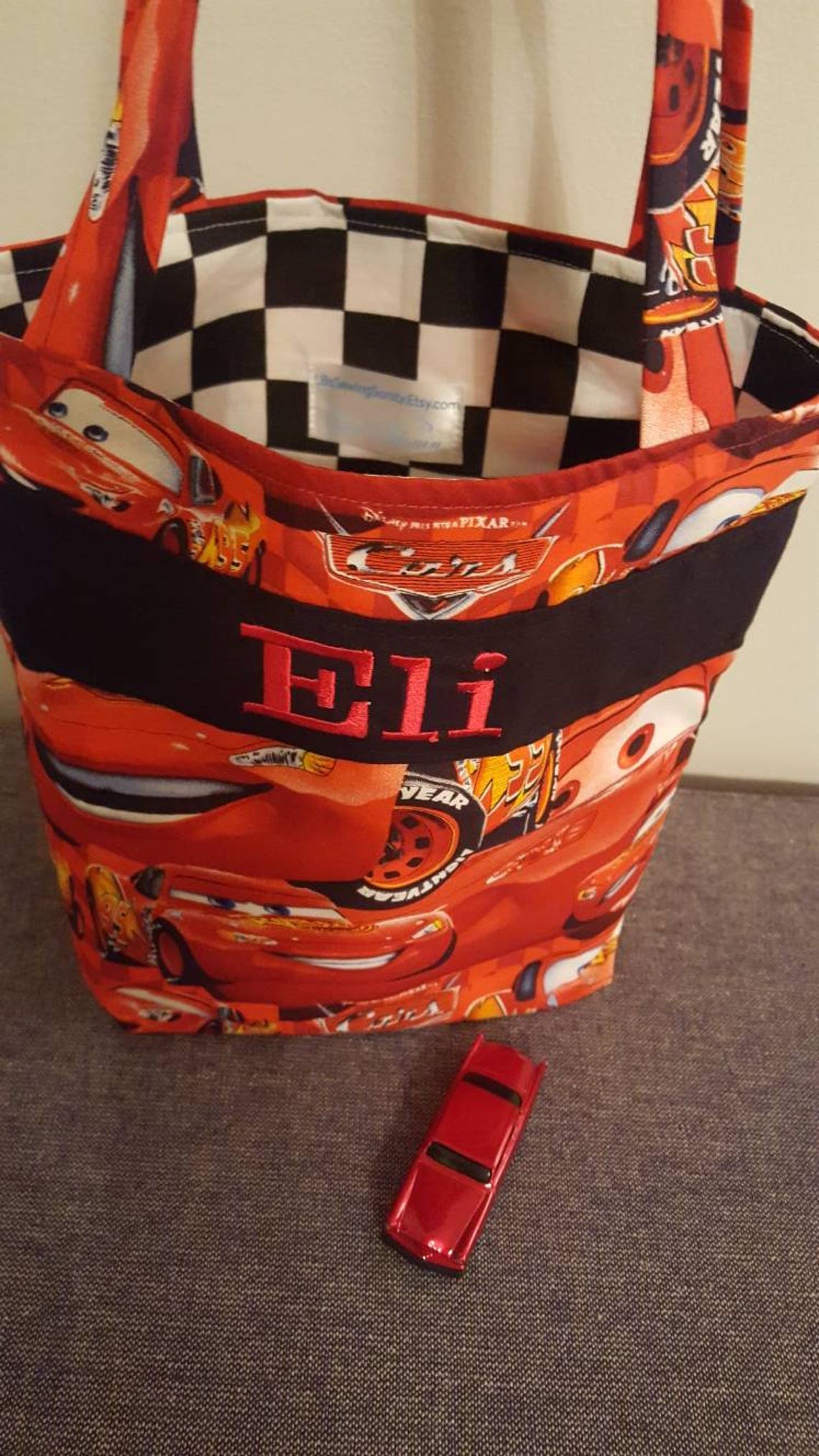 Cars Carrier Tote Hot Wheels Tote Lightening Mcqueen Speed Etsy