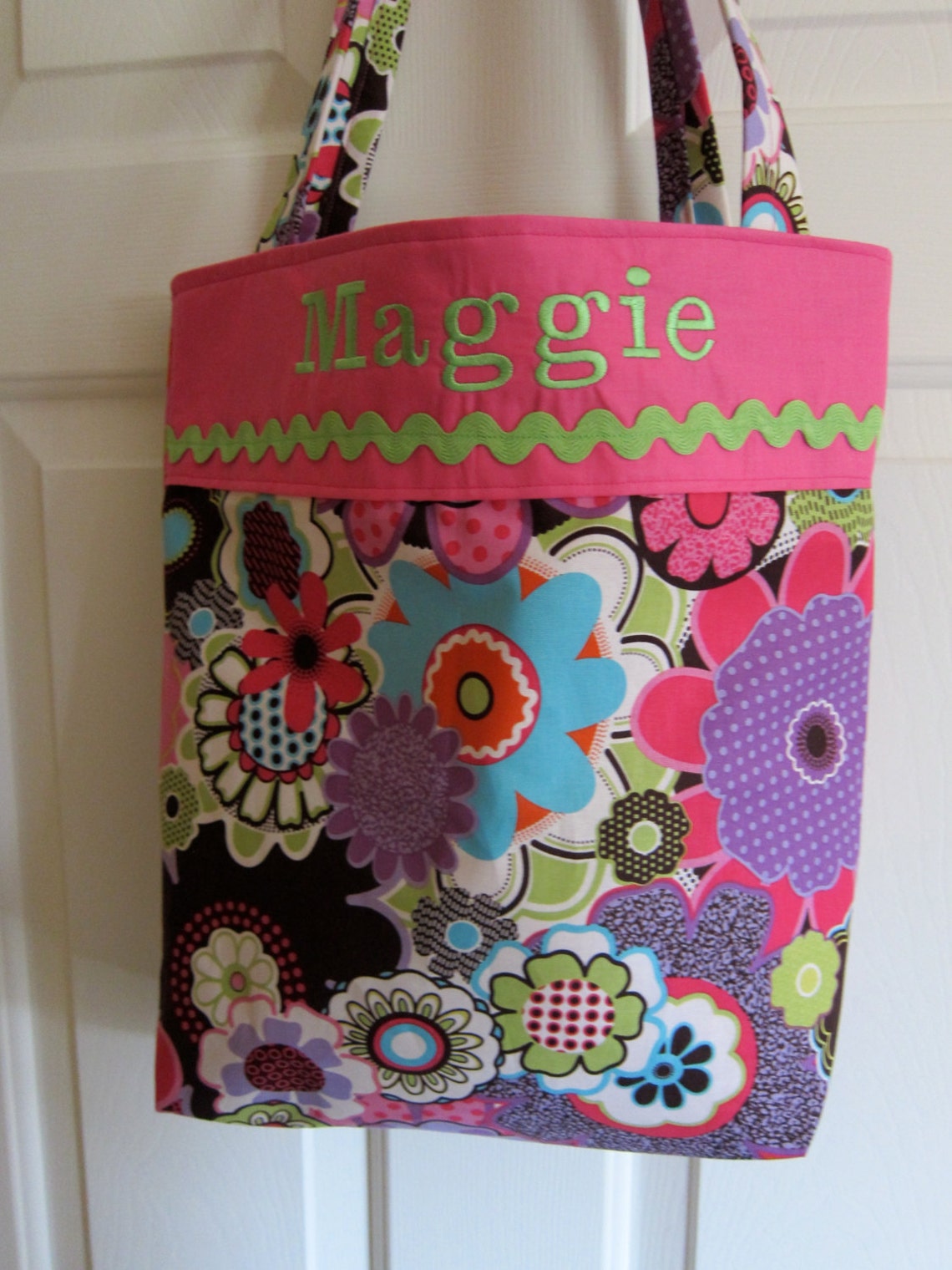 Personalized Kids Tote Preschool Bag Kindergarten Tote Etsy