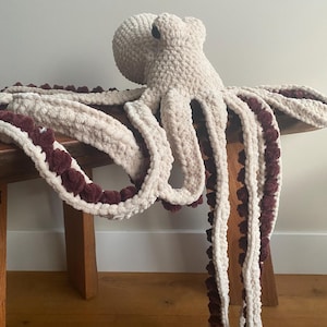 Riesiger gehäkelter Oktopus - Auf Bestellung - Anker-Oktopus - Stofftier