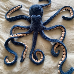 Riesiger gehäkelter Oktopus - Anker-Oktopus - Auf Bestellung - Stofftier