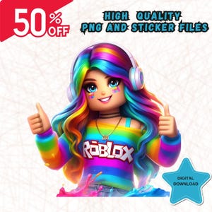 Roblox clipart png, Instant download, High resolution images, high quality, Roblox Png, Digital download, clipart, kids png, girl roblox