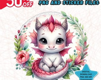 Cute baby dragon, Dragons watercolor clipart, cute dragon PNG, nursery decor, neutral dragons clip art, baby dragon, png Dragon, baby shower