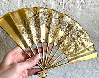 Vintage Brass Phoenix Brass Fan 11”