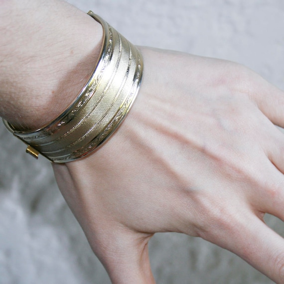 Gold Plated Clamp Bracelet