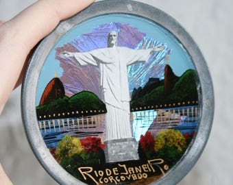 Butterfly Wing Christ The Redeemer Rio de Janeiro Souvenir Plaque