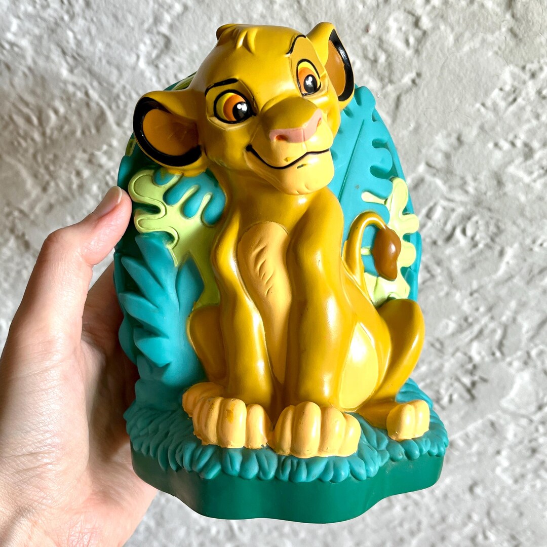 Vintage Disney 1994 Lion King Simba 6” Coin Bank - Etsy