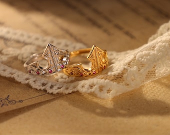Crown Ring, Aurora Crown Ring, EOS Geek Jewelry, Aurora, Crown, Princess Tiara, Tiara Ring